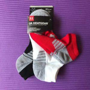 3 Pack Under Armour HeatGear No Show Sock